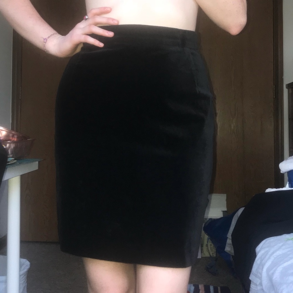 urban outfitters velour midi skirt